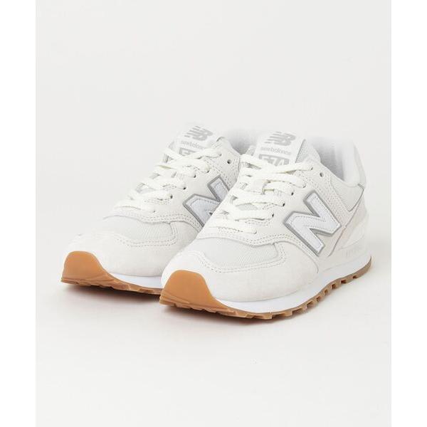 「New Balance」 ローカットスニーカー 24cm オフホワイト レディース