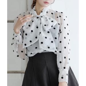 「JULIA BOUTIQUE」 長袖ブラウス ONE ホワイト レディース