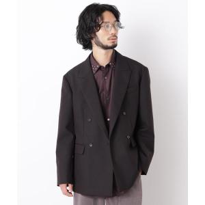 ジャケット テーラードジャケット 「ASSEMBLANC」 WOOLOX ダブルブレストジャケット(セットアップ可) メンズ