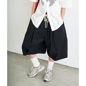 ワイドパンツ ハーフパンツ パンツ 短パン 「UNISEX」タックハーフボリュームワイドパンツ/WEB限定カラー・サイズあり レディース メンズ｜ZOZOTOWN Yahoo!店