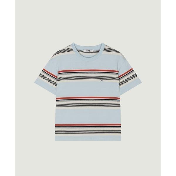 tシャツ 半袖 MIKA STRIPE T-SHIRT レディース