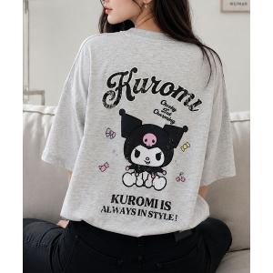 tシャツ 半袖 クロミバックプリントTシャツ レディース