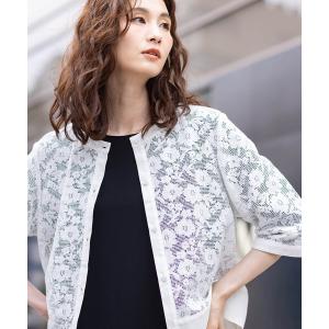 ブラウス シャツ シアーレースシャツジャケット レディース