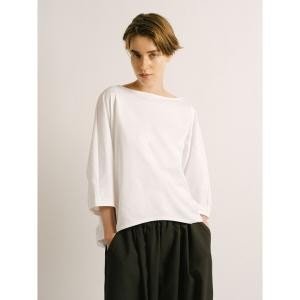 tシャツ mizuiro ind ボートネックコクーンプルオーバー レディース