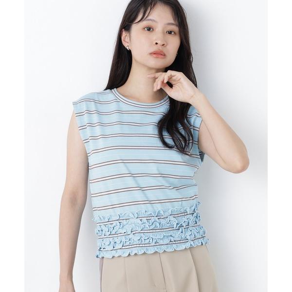 tシャツ ランダムボーダートップス レディース