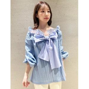 「CELFORD」 長袖ブラウス ONE SIZE ブルー レディース