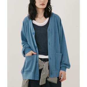「MERLOT」 カーディガン MEDIUM ブルー レディース