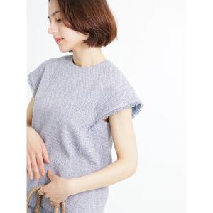 「Te chichi CLASSIC」 ノースリーブブラウス F ブルー レディース