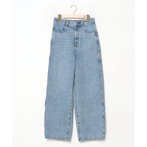 「GLOBAL WORK」 デニムパンツ L ブルー レディース
