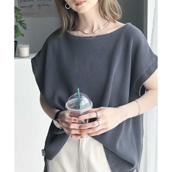「Java」 半袖カットソー MEDIUM ブルー レディース