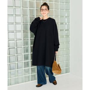 「FREAK'S STORE」 長袖ワンピース フリ- ブラック レディース