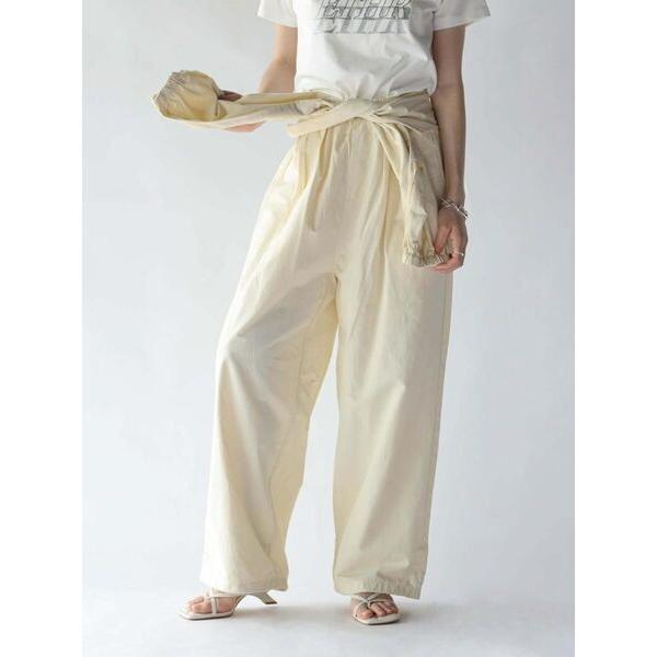 パンツ 2WAY WAIST-WRAP WIDE PANTS レディース