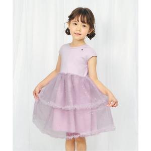 ワンピース チュールドッキングワンピース キッズ...の商品画像