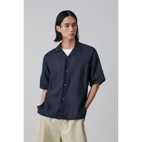 シャツ 半袖 YLEVE / LINEN POPLIN SHIRT メンズ
