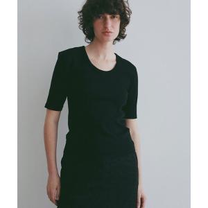 tシャツ 半袖 ボールドショルダーUネックTee レディース