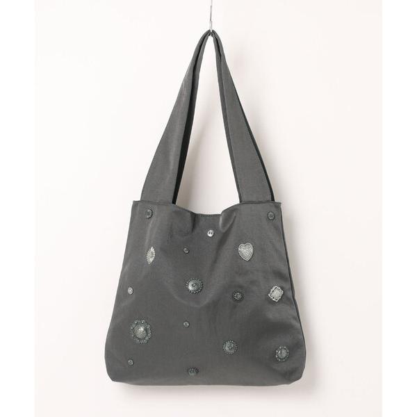 トートバッグ カシュカシュ cachecache / コンチョ付ナイロントート レディース