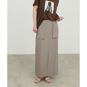 ロング スカート 「LARUTA」タックスリットナロースカート