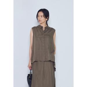 ブラウス シャツ キュプラフィブリルフレンチスリーブシャツ レディース