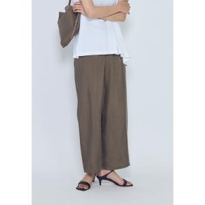 ワイドパンツ パンツ 「新色追加」キュプラフィブリルイージーパンツ レディース