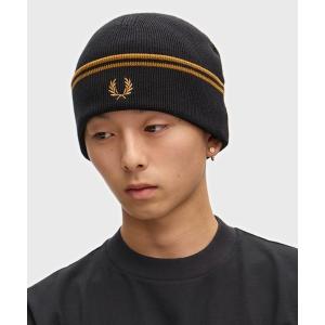 フレッドペリー ニット帽 ニットキャップ メンズ Twin Tipped Merino Wool Beanie／ツインティップメリノウールビーニー メンズ レディース