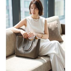 トートバッグ 「DELI by」本革ワイドフォルムトートバッグ レディース