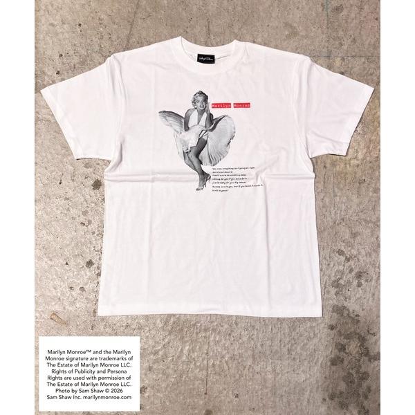 tシャツ 半袖 「MARILYN MONROE/マリリン・モンロー」フォトTシャツ ピグメント染め ...