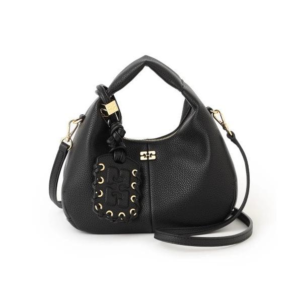 Ganni Ganni HOBO MINI GRAINED ハンドバッグ