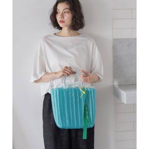 かごバッグ カゴバッグ クリア かごバッグ / 600mlボトル収納可能