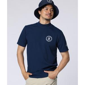 tシャツ 「GOLF」サークルロゴテック UVモックネックTシャツ メンズ