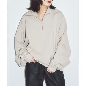 トレーナー スウェット STAND ZIP スウェット レディース