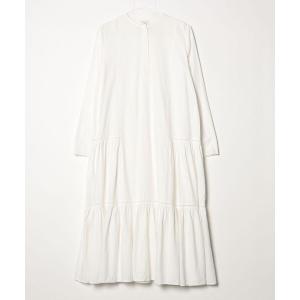 「U by SPICK&SPAN」 長袖ワンピース FREE ホワイト レディース