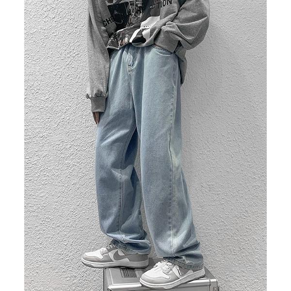 「Shoowtime」 デニムパンツ MEDIUM ライトブルー メンズ