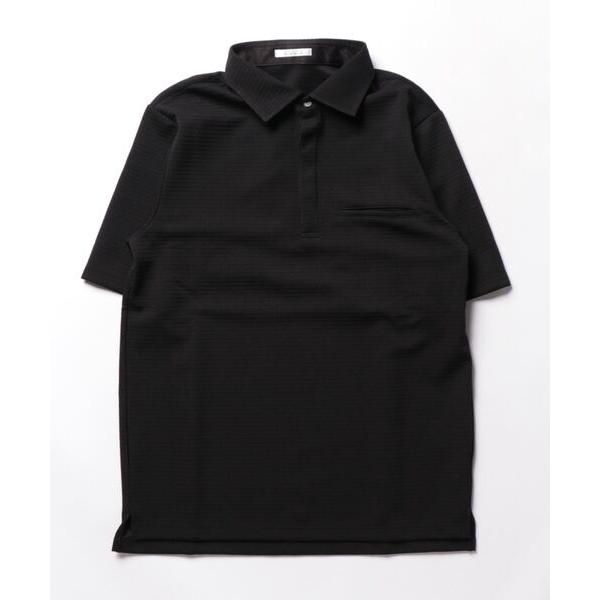 「MONSIEUR NICOLE」 半袖ポロシャツ MEDIUM ブラック メンズ
