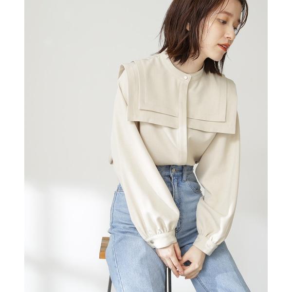 「N.（N. Natural Beauty Basic）」 長袖ブラウス MEDIUM ベージュ レ...