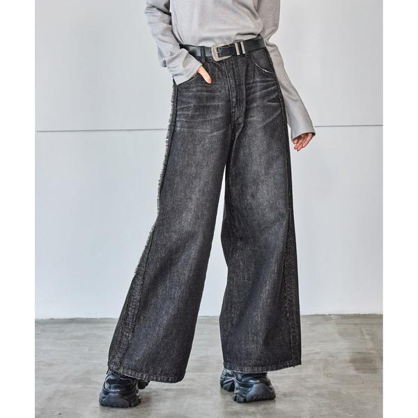 「PAGEBOY」 「JAVA」デニムパンツ SMALL ブラック レディース