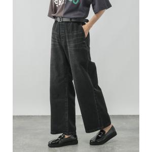 「GLOBAL WORK」 デニムパンツ X-SMALL ブラック レディース