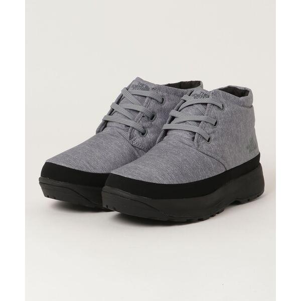 「THE NORTH FACE」 ハイカットスニーカー 24.0cm チャコールグレー×ブラック レ...