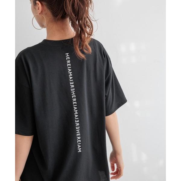 「HEREIAM」 半袖Tシャツ MEDIUM ブラック レディース