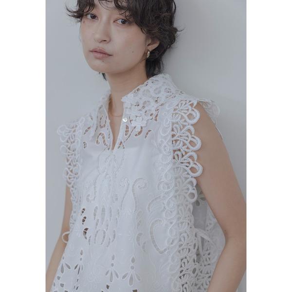 「Eimee Law」 ノースリーブシャツ FREE オフホワイト レディース