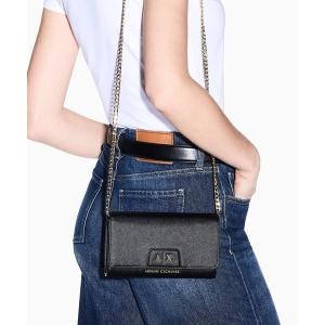 長財布 財布 「A|X アルマーニ エクスチェンジ」「オンライン限定」AXロゴ チェーン付きウォレット レディース