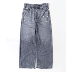 ワイドパンツ スウェットパンツ ジャージ upper hights（アッパーハイツ）THE ECHO LIDDY/デニムプリントスウェット レディース