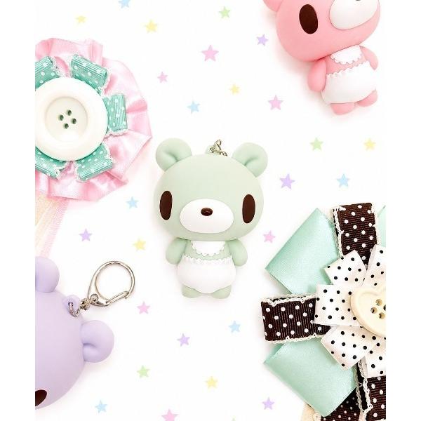 キーホルダー 「nini toys」「いたずらぐまのグル〜ミ〜」ソフビキーホルダー
