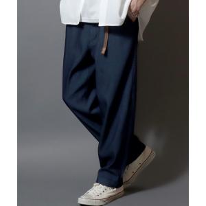 ワイドパンツ ジーンズ 「Toucan Surfing」 Mesh Denim Ankle Trousers /「トゥーカンサーフィン」メッシュデニム アンクルトラウザーパンツ (ベルト付き)…