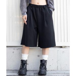スウェットパンツ ジャージ WEGO/「26年春夏新作」タックスウェットハーフパンツ レディース