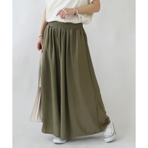 ワイドパンツ パンツ リラックスワイドガウチョパンツ レディース