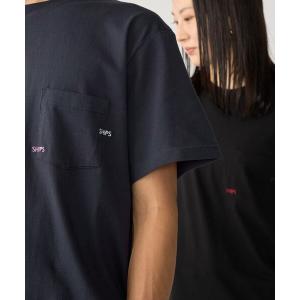 tシャツ 「WEB限定」SHIPS: WマイクロSHIPSロゴ ポケット Tシャツ メンズ レディース