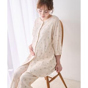 マタニティ 「親子でお揃い」マタニティ パジャマ｜綿100％ クマ柄 授乳服 ルームウェア 産前産後対応