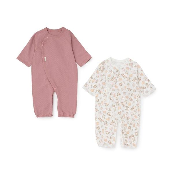 ベビー服 ロンパース 「弱酸性」2WAYオール2P