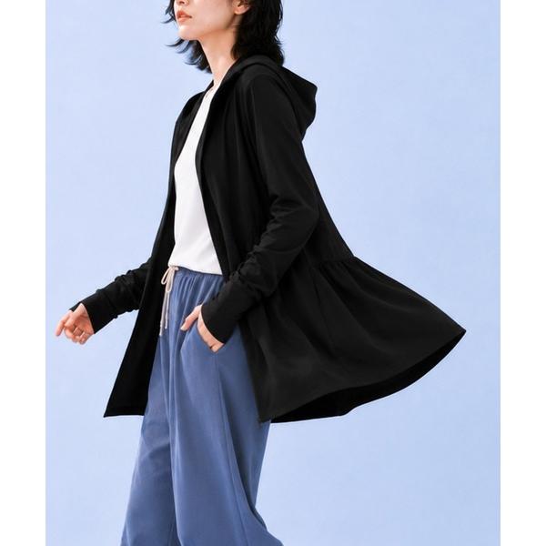 パーカー uvカット 冷感 COOLIFYメッシュペプラムUVパーカー レディース