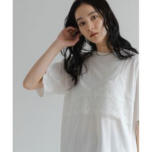 tシャツ 半袖 レースドッキングTEE 1043...の商品画像